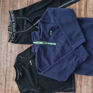 Duo Dry Base layer set Plus zip Down fleece